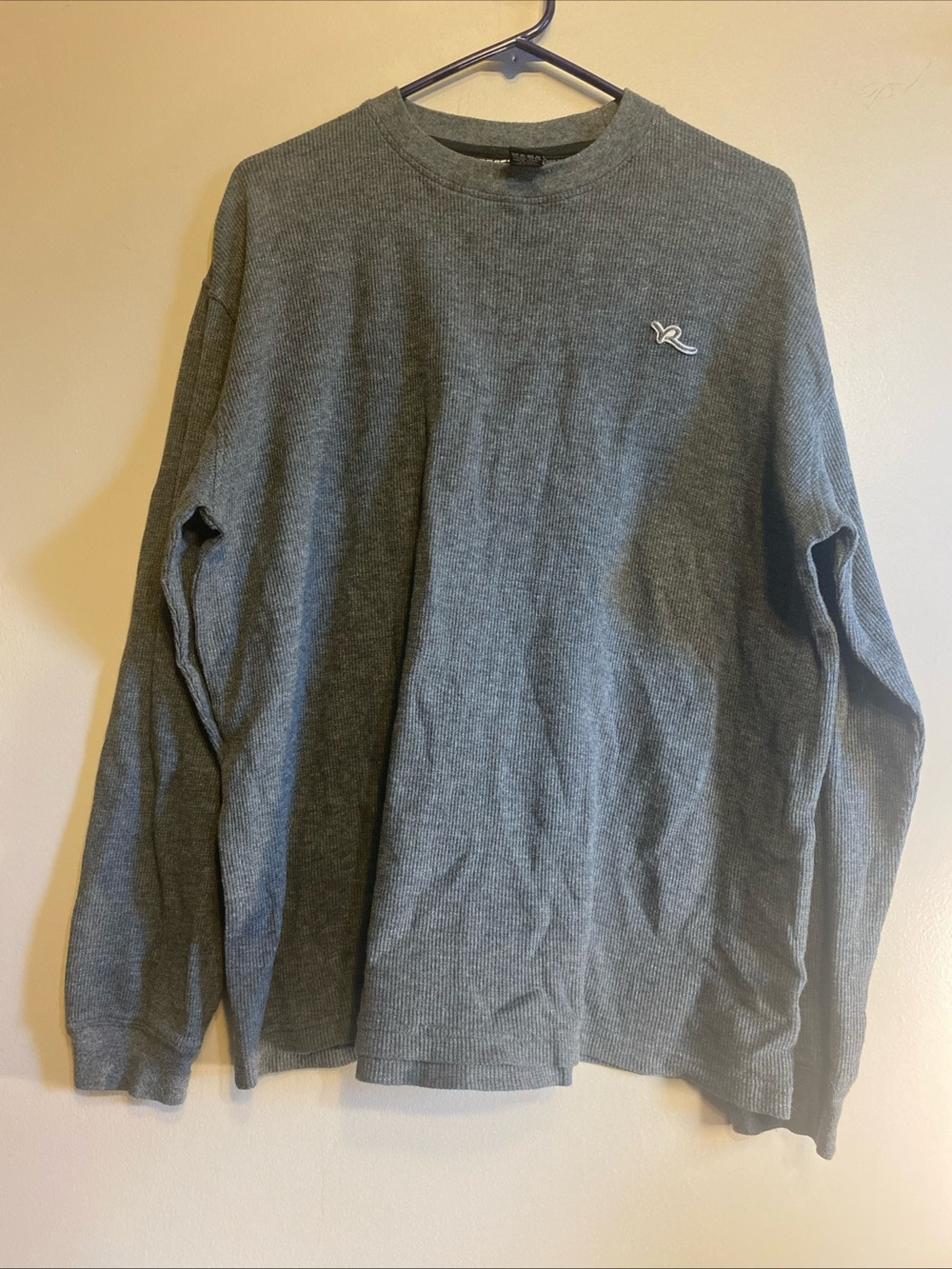 Rocawear Y2K Vintage Embroidered Long Sleeve Thermal‎ Shirt Men’s Large Grunge